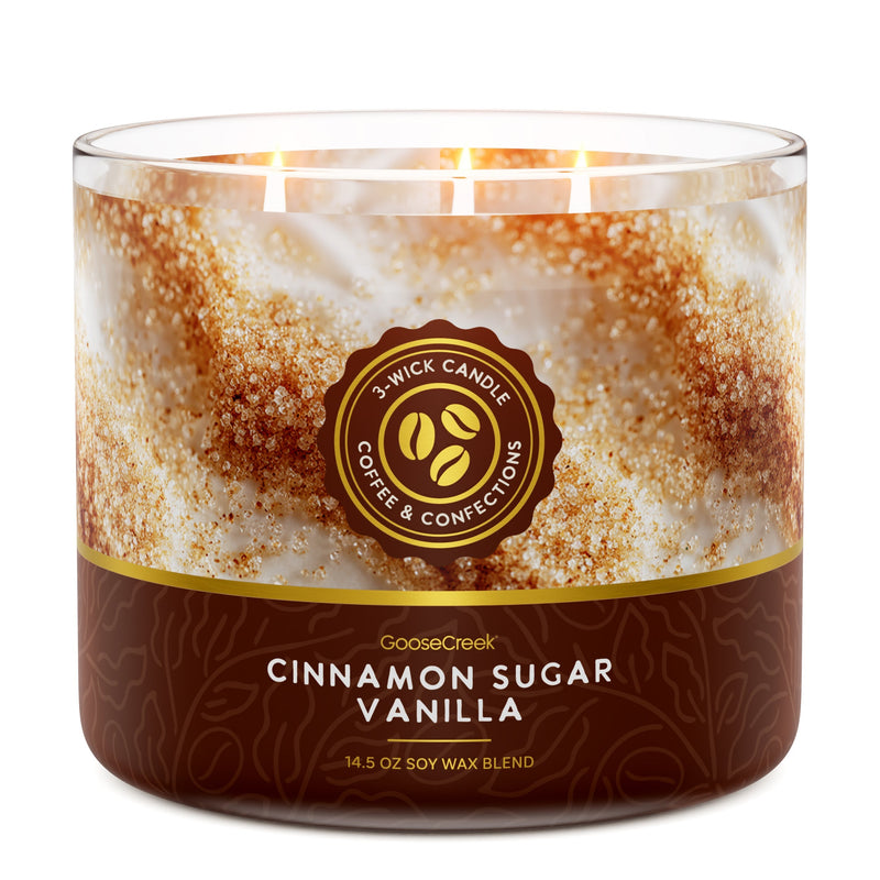 Cinnamon Sugar Vanilla 3-Wick Candle Wave 1-0270